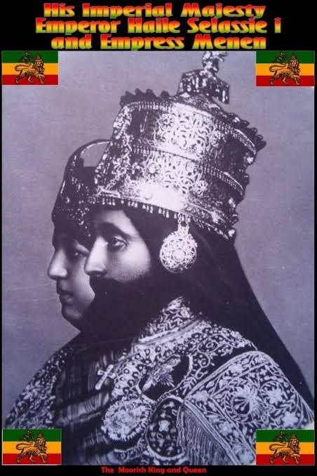 Empress Menen with Emperor Haile Selassie
